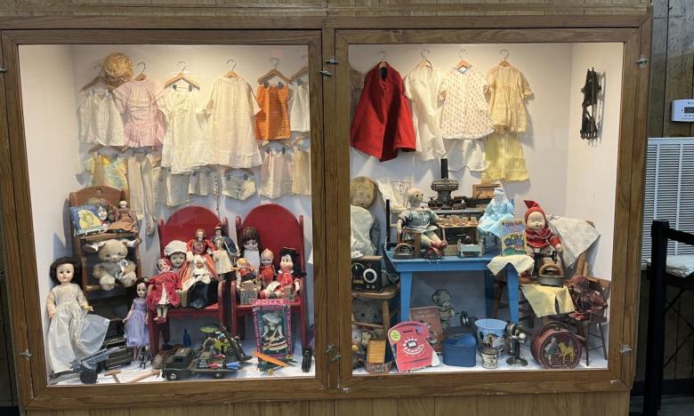 Display inside the Peterson Building at Arkansas Post Museum State Park. 